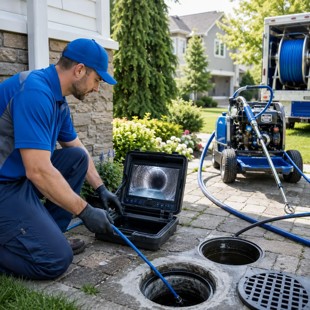 Outdoor drain cleaning professionals serving Saxonburg, PA