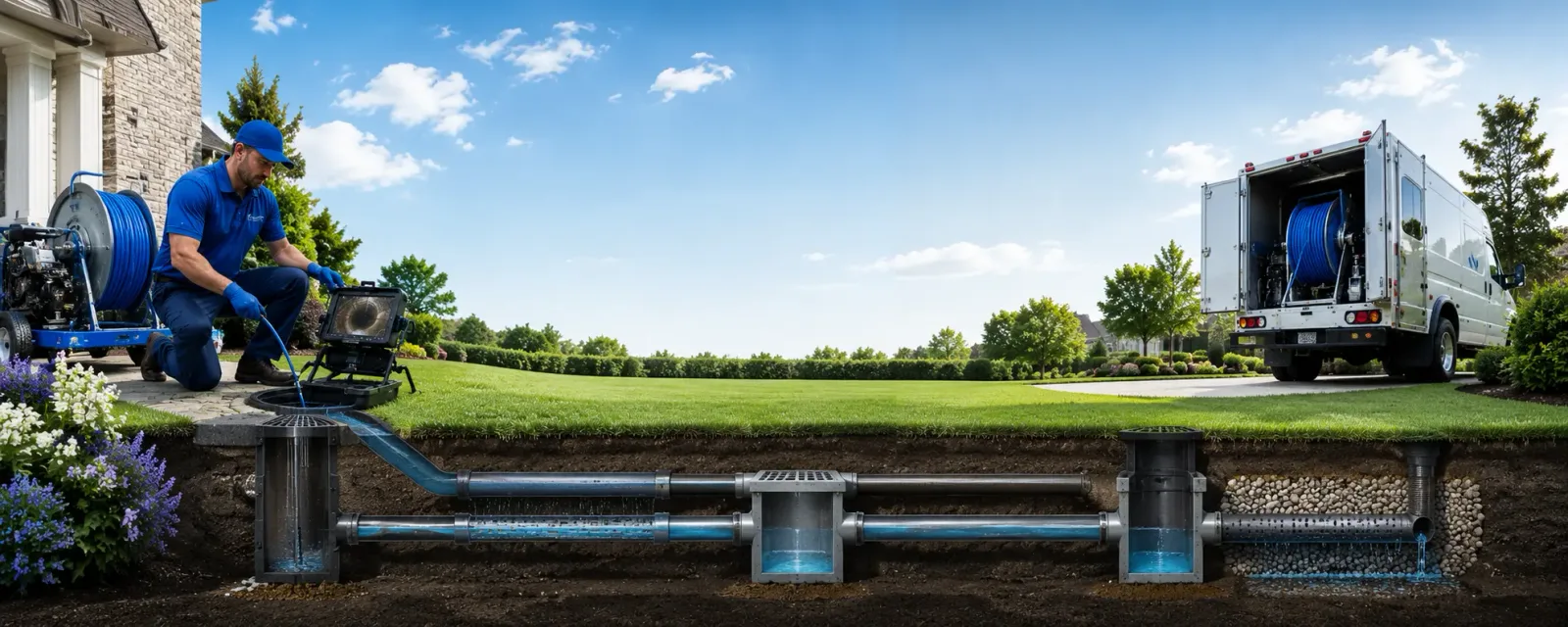 Outdoor drain cleaning information for Saxonburg, PA